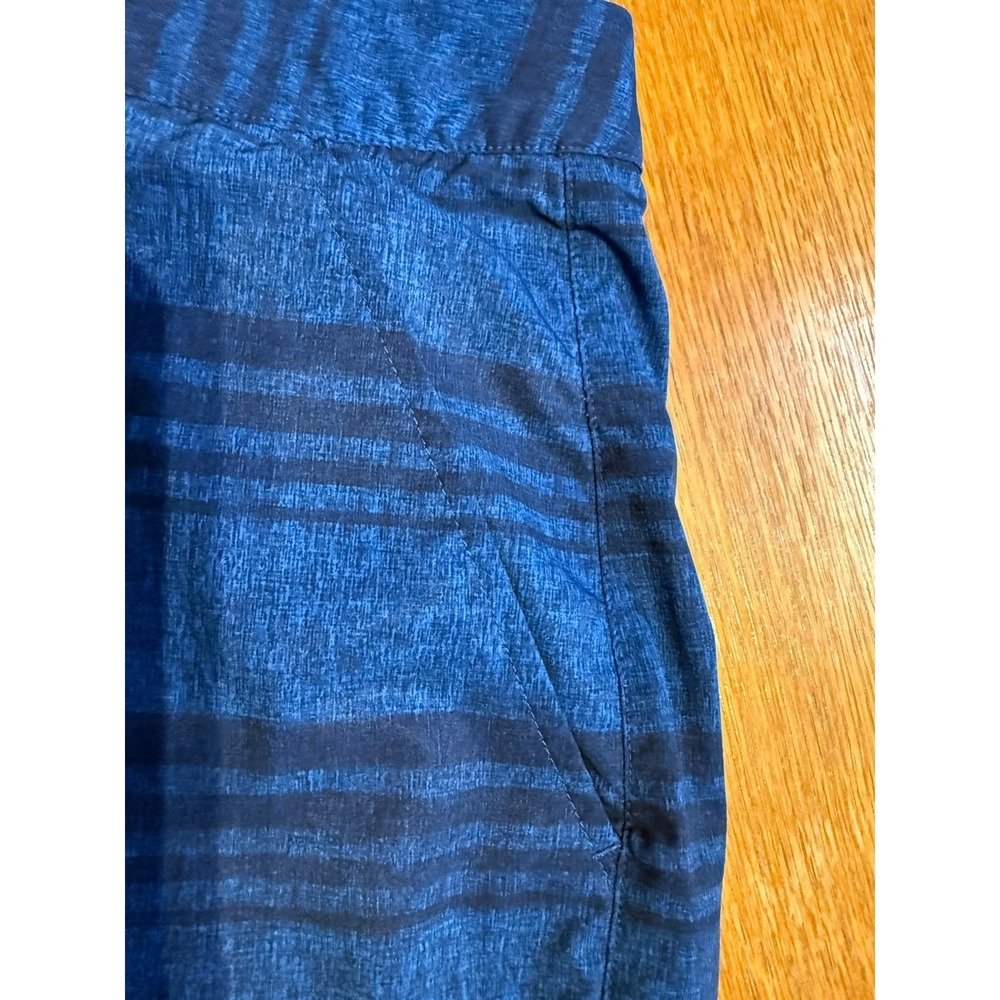 Puma Golf Shorts Mens 36 Blue Striped Stretch Performance Flat Front 11" Inseam - Picture 5 of 11